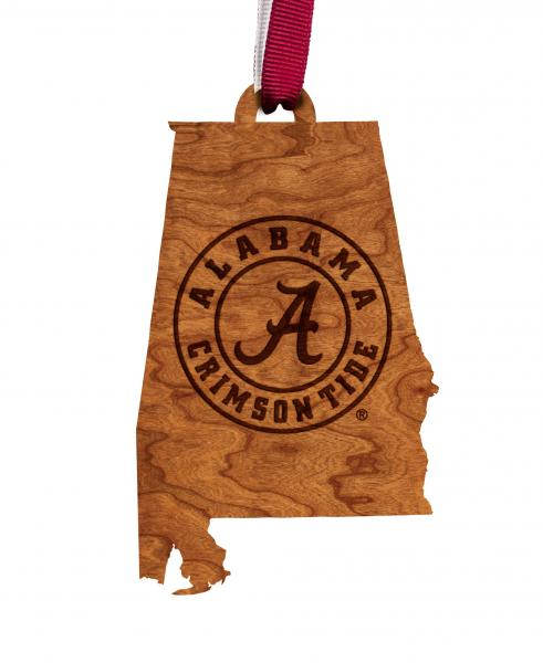 Ornament - Alabama - State Map with Seal picture