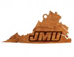 James Madison University - Ornament - VA Cutout with JMU Letters - by LazerEdge