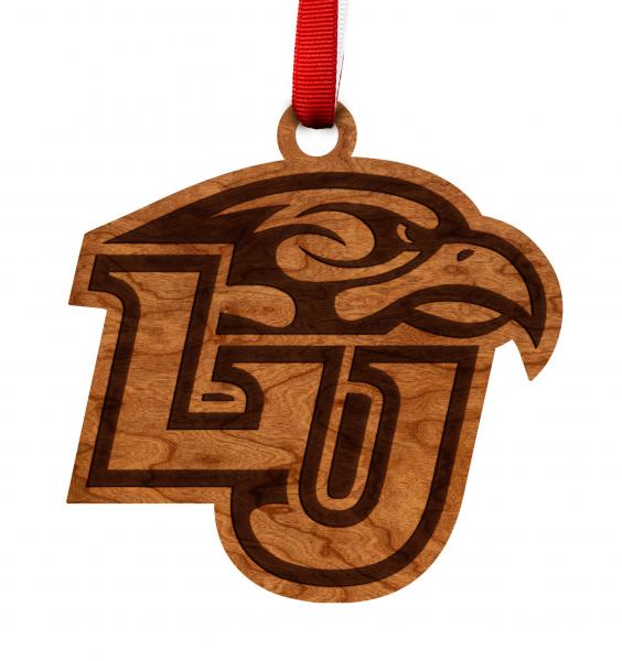 Liberty University - Ornament - Eagle over "LU" Block Letters picture