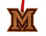 University of Miami Ohio - Ornament - Logo Cutout - Miami M