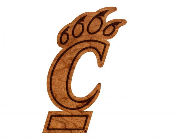 University of Cincinnati - Wall Hanging - Logo Cutout - Bearcat C