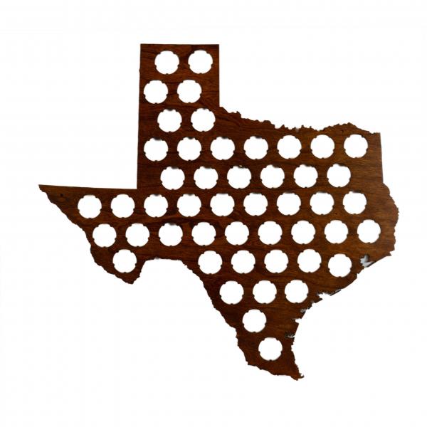 Bottle Cap Map - TX