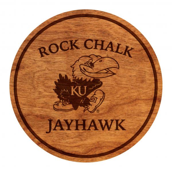 Kansas Jayhawk Coaster Rock Chalk