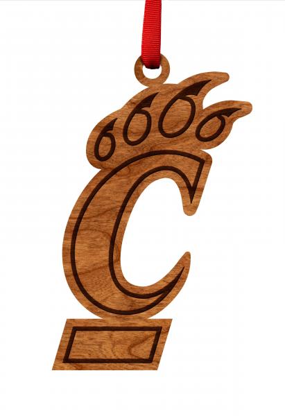University of Cincinnati - Ornament - Logo Cutout - Bearcat C