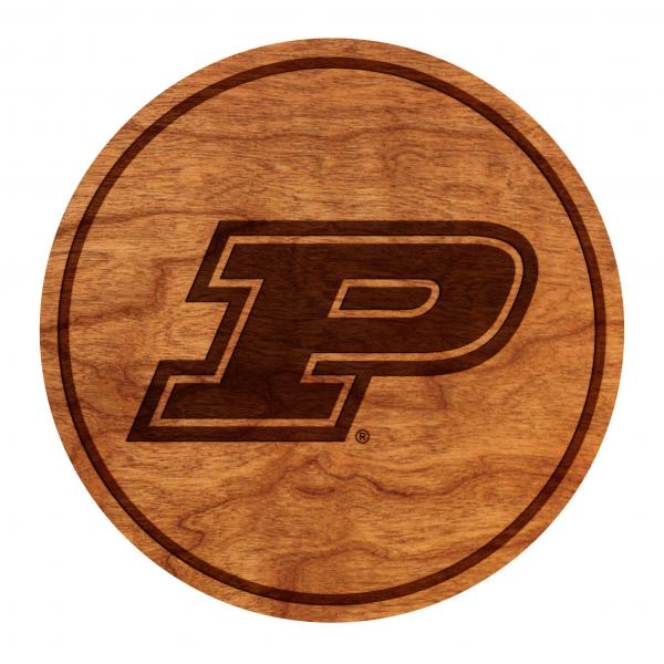 Purdue University Coaster Purdue "P"