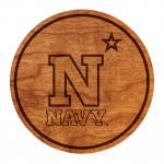 United States Naval Academy Logo Coaster Navy N with Star
