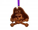 ECU - Ornament - Logo Cutout Skull and Crossbones