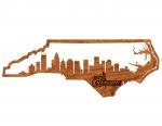 UNC Charlotte - Wall Hanging - State Map - Skyline
