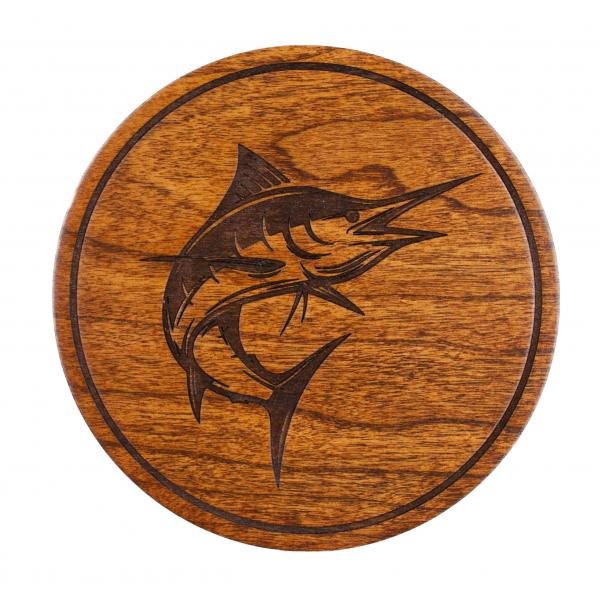 Marlin Wood Coaster picture