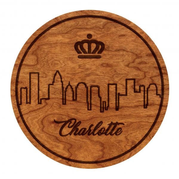 Coasters - Charlotte Skyline - Cherry - (4-Pack)