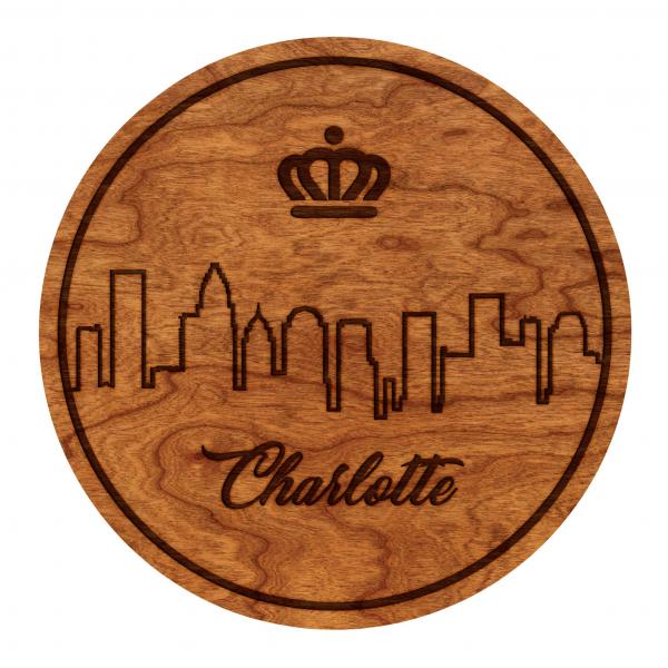 Coasters - Charlotte Skyline - Cherry - (4-Pack) picture