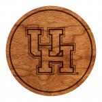 University of Houston Cougars Coaster Block "UH"