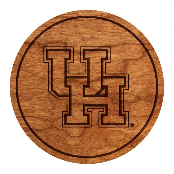 University of Houston Cougars Coaster Block "UH"
