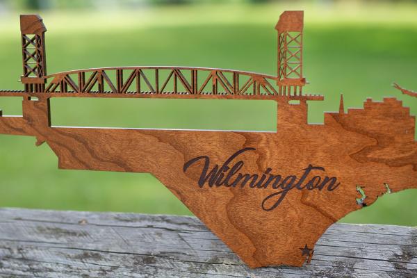 Wall Hanging - Skyline Cutout - Wilmington - Large Size