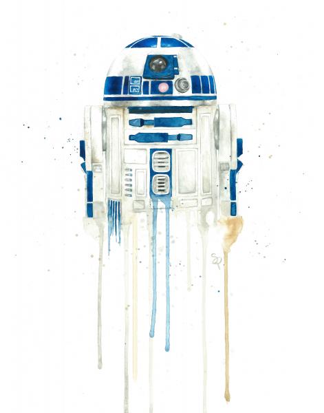 R2D2 - Star Wars - 11x14 Art Print picture