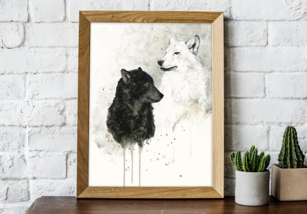 Wolves - 5x7 Art Print picture