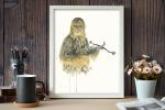 Chewbacca - Star Wars - 5x7 Art Print