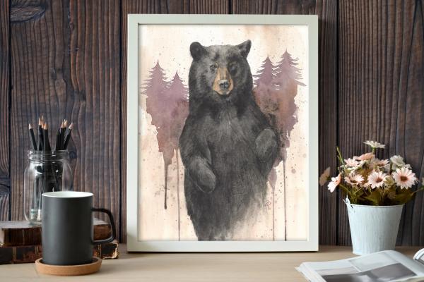 Black Bear - 5x7 Art Print picture