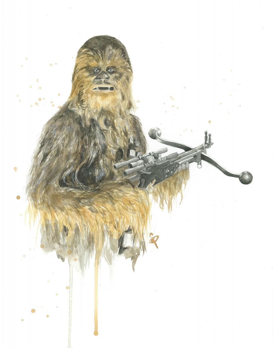 Chewbacca - Star Wars - 5x7 Art Print picture
