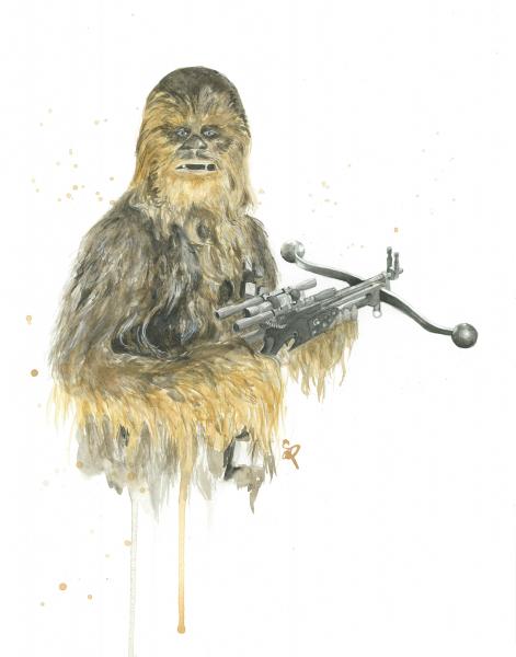 Chewbacca - Star Wars - 5x7 Art Print picture