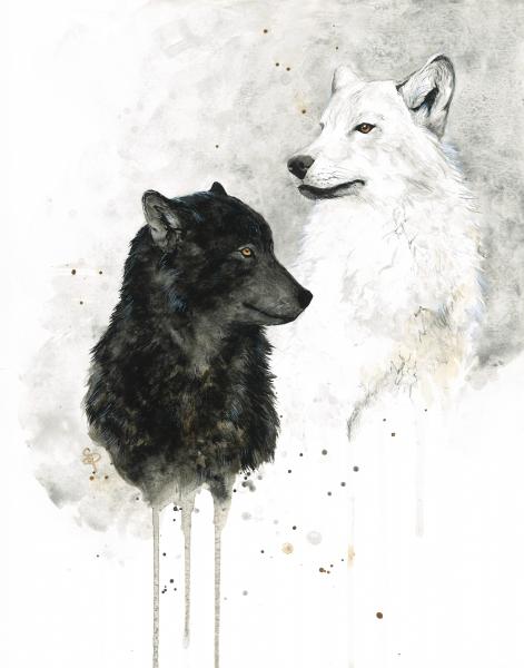 Wolves - 5x7 Art Print picture