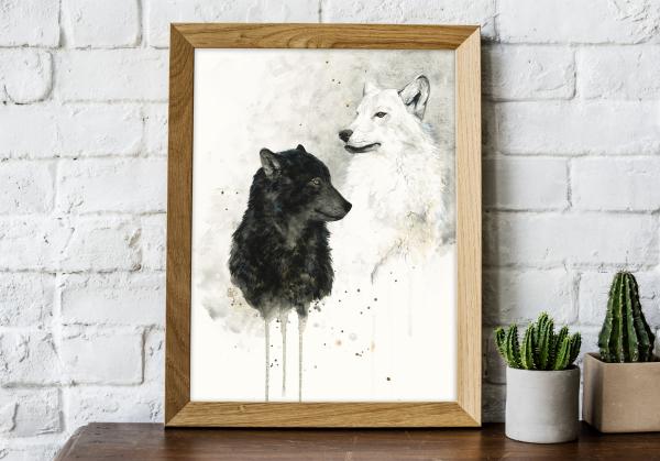 Wolves - 8x10 Art Print picture