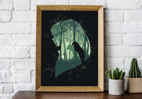 Link - Legend of Zelda - 5x7 Art Print picture