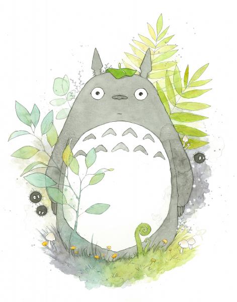 My Neighbor Totoro - 8x10 Art Print picture