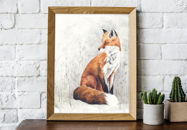 Red Fox - 5x7 Art Print picture