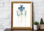 R2D2 - Star Wars - 11x14 Art Print