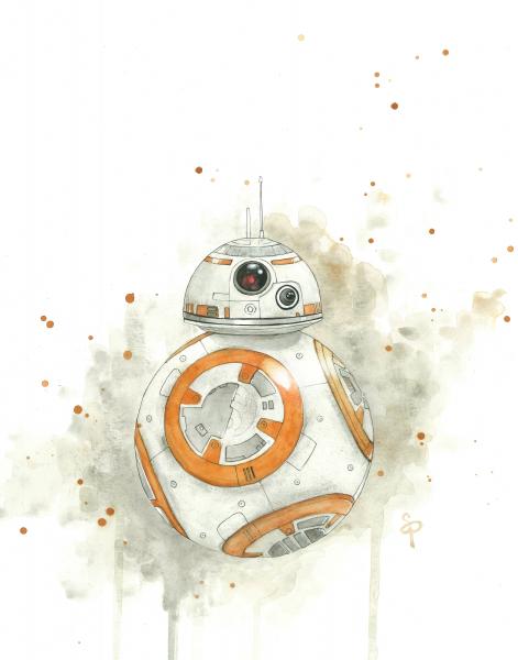 BB8 - Star Wars - 5x7 Art Print picture