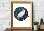 Snowy Owl - 8x10 Art Print