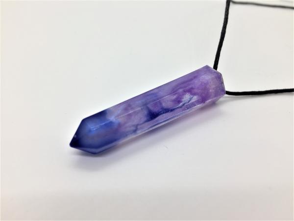 Crystal-shaped Resin Pendant Necklace picture