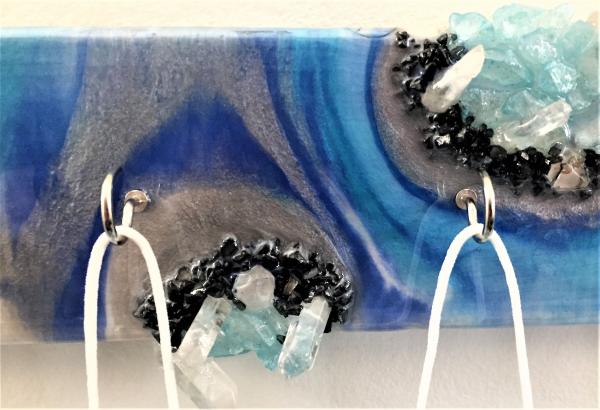 Mask Hanger Wall Décor with Quartz Crystals picture