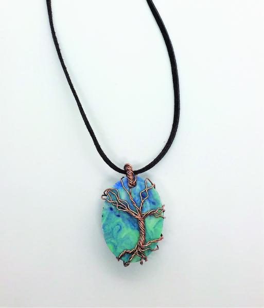 Tree of Life Wire-Wrapped Resin Pendant picture