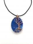 Tree of Life Wire-Wrapped Resin Pendant