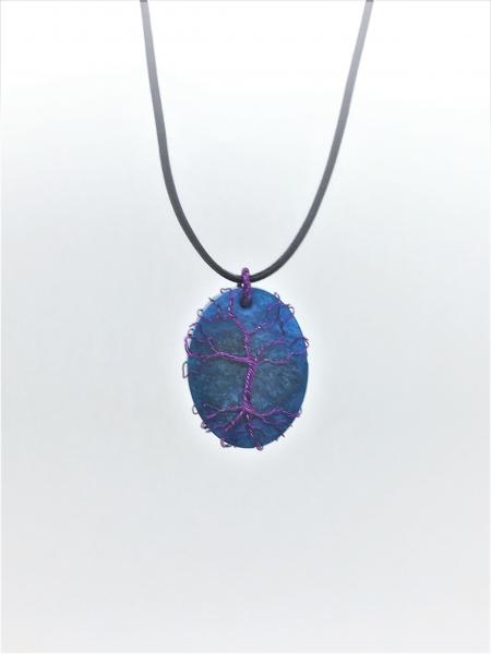 Tree of Life Wire-Wrapped Resin Pendant picture