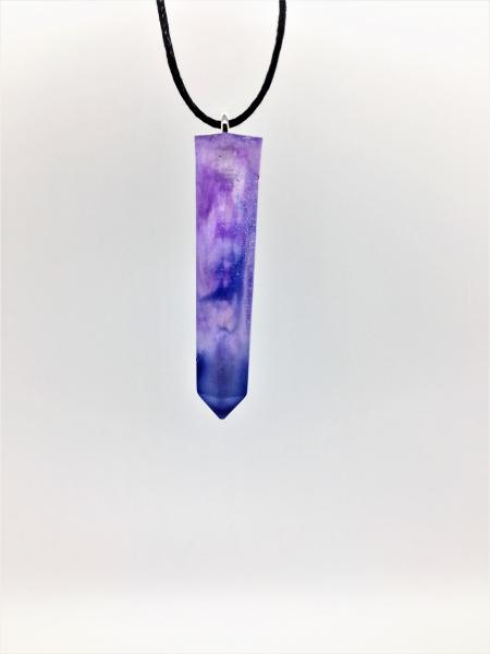 Crystal-shaped Resin Pendant Necklace