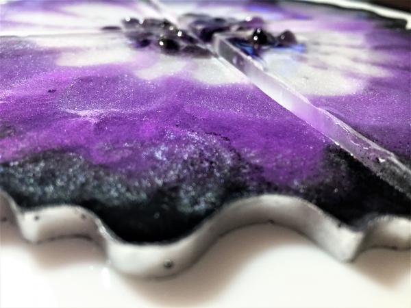 Geode Coasters with Amethyst Stones