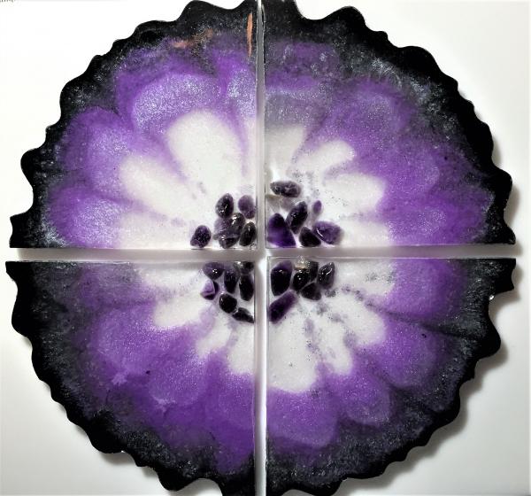 Geode Coasters with Amethyst Stones picture