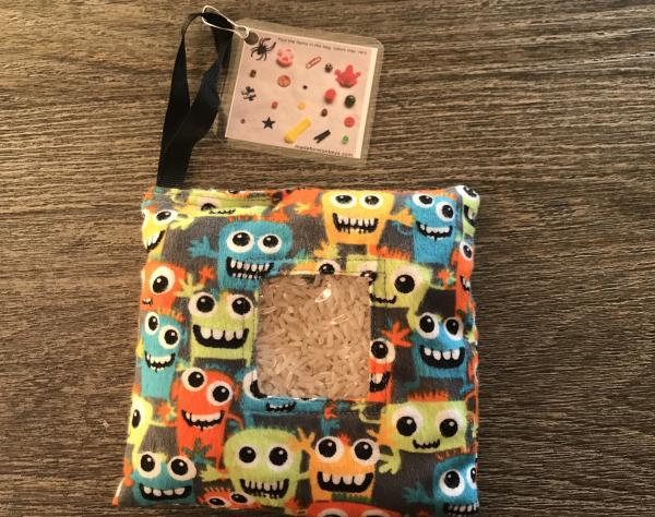 Monster I spy bag-rice picture