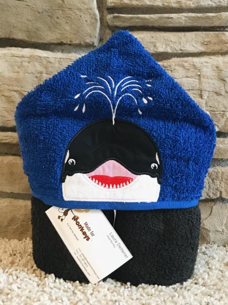 Whale Hooded Towel