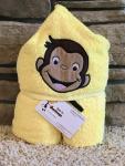 Curious Monkey Hooded Towel