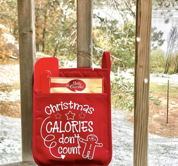 Christmas Calories Don’t Count Potholder gift picture