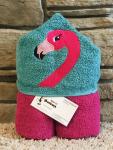 Flamingo Hooded Towel