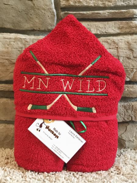 Wild Hockey Hooded Towel