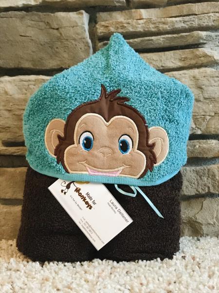 Monkey Hooded Towel