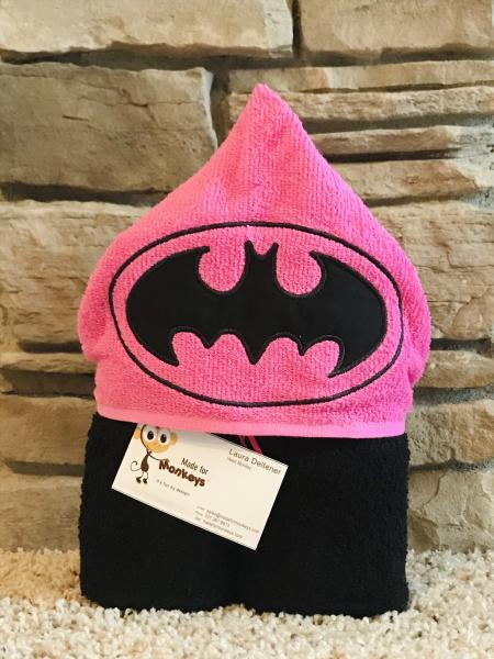 Girl Bat Hero Hooded Towel picture