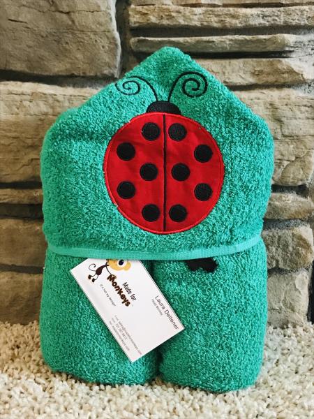 Ladybug Hooded Towel