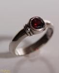 Stackable Almandine Garnet Ring